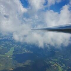 Flugwegposition um 14:08:58: Aufgenommen in der Nähe von Gemeinde Reichenau an der Rax, Österreich in 2254 Meter